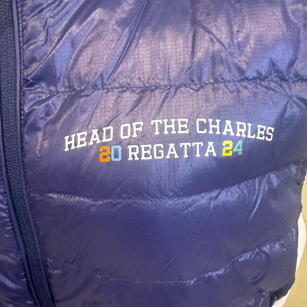 Vineyard Vines Packable Navy Puffer Vest - Head of the Charles Regatta Size L - Picture 3 of 6